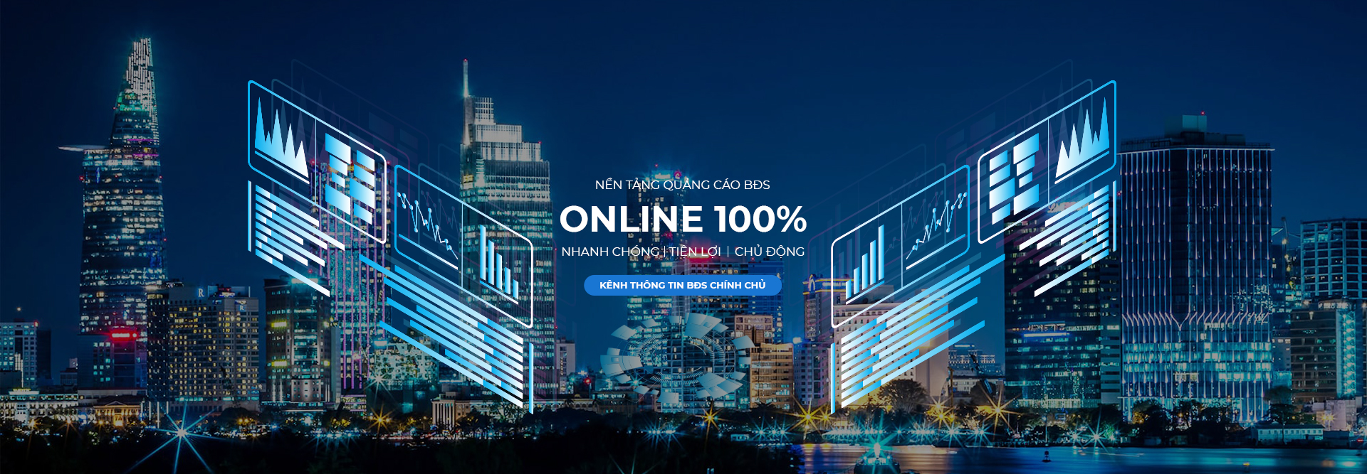 Banner slide công nghệ online 100%