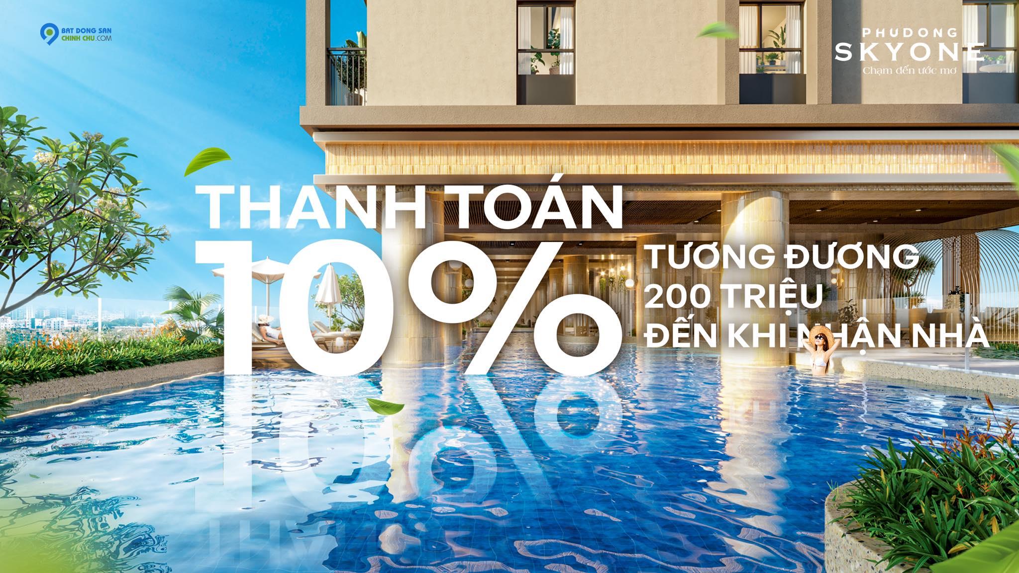 Thanh toán 4,5 triệu/tháng – An cư tại CĂN HỘ PHÚ ĐÔNG SKYONE CHUẨN GU NGƯỜI TRẺ