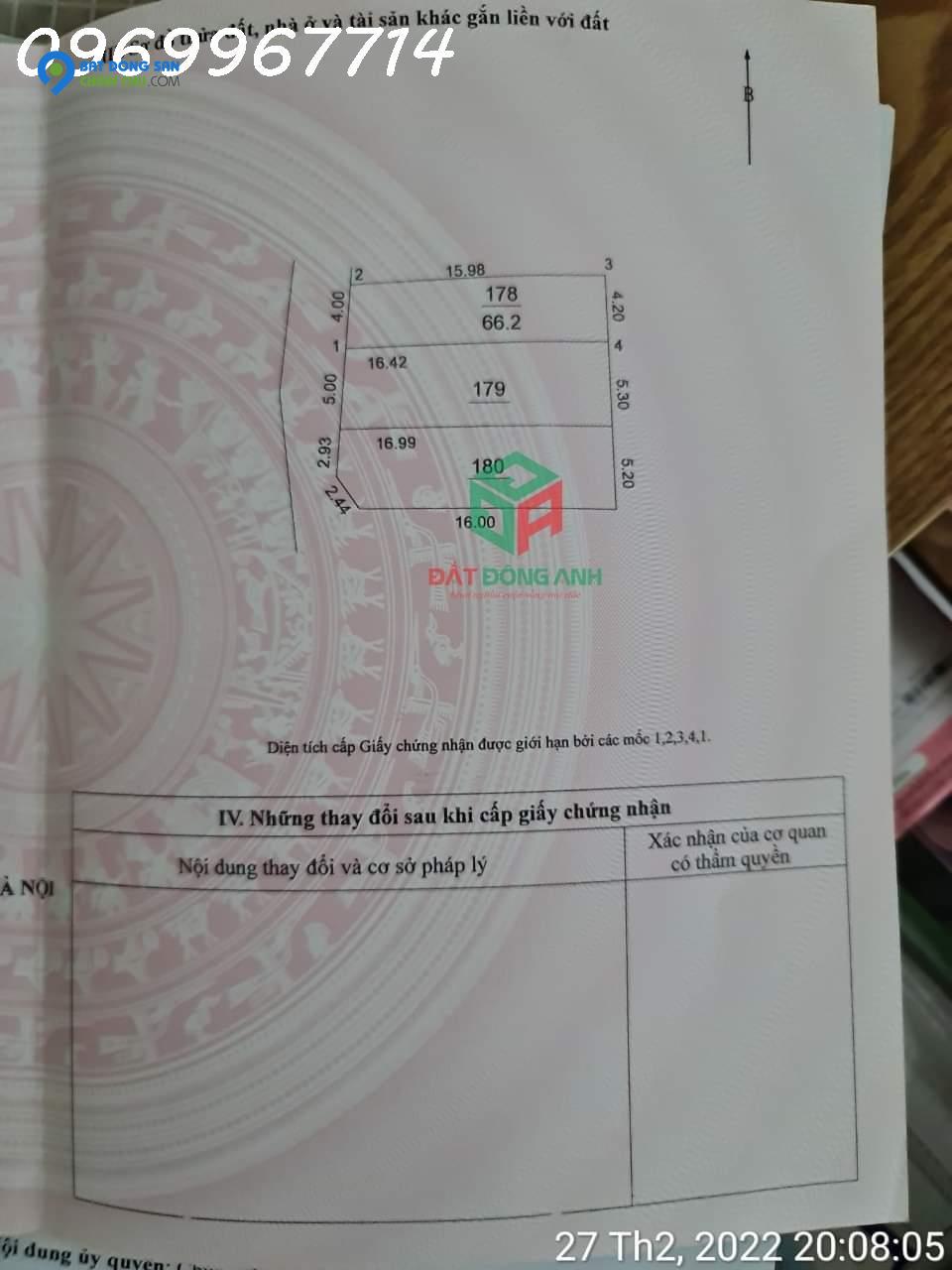 B.Á.N 66M ĐẤT KHÊ NỮ, NGUYÊN KHÊ - ĐƯỜNG Ô TÔ - NGÕ THÔNG - GIÁ RẺ - HƠN 30TR/M