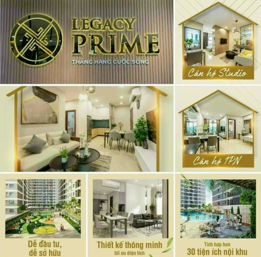 BÁN CĂN CĂN HỘ CAO CẤP LEGACY PRIME  TRUNG TÂM TP THUẬN AN - BÌNH DƯƠNG