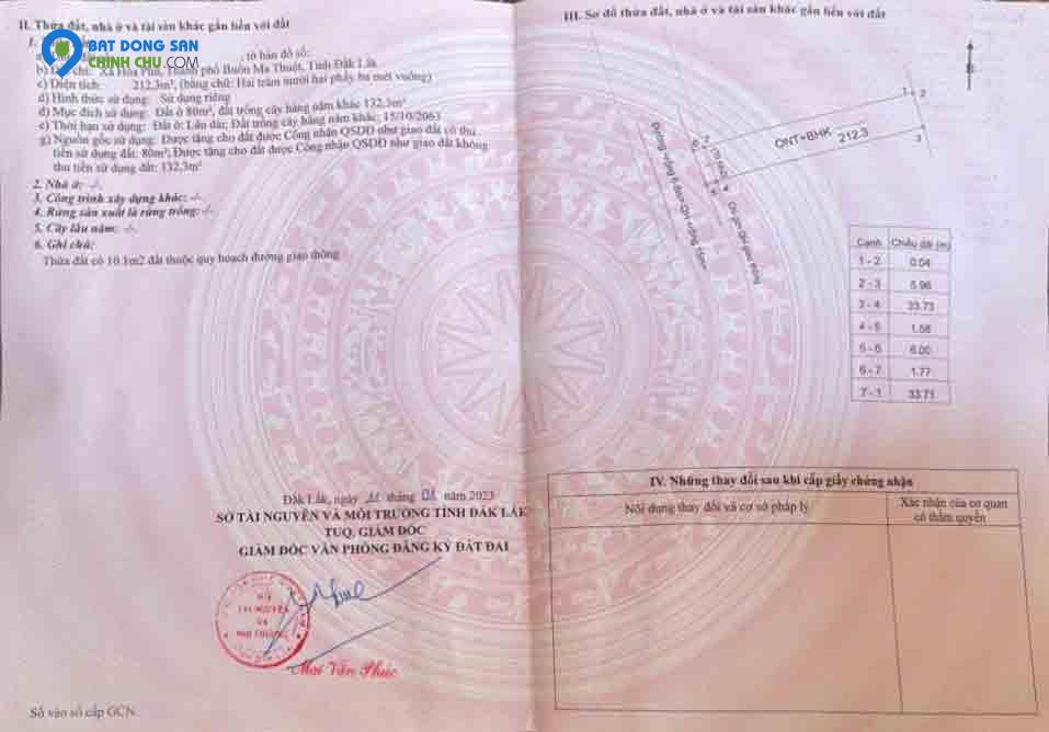 BÁN LÔ ĐẤT HẺM CÁCH QUÓC LỘ 14 CHỈ 500M, BUÔN MA THUỘT, ĐỐI DIỆN KCN HOÀ PHÚ, CHỈ 775TRIỆU