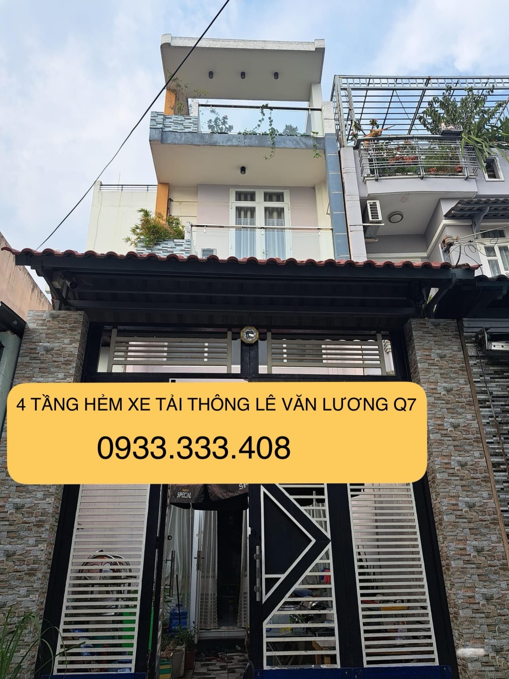 BÁN NHÀ GẦN 4 TẦNG GẦN 50M2 -NỞ HẬU - HẺM XE TẢI THÔNG -LÊ VĂN LƯƠNG QUẬN 7 -6 TỶ NHỈNH