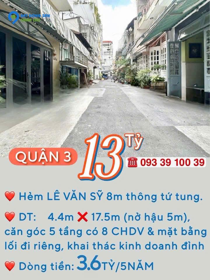 BÁN NHÀ KẾ Q1- Q3- Q4- Q10 - DOANH THU: 3.6 TỶ/5 NĂM- CAO 5 TẦNG HƠN 8 PHÒNG ĐỦ NỘI THẤT: tử 8 tỷ