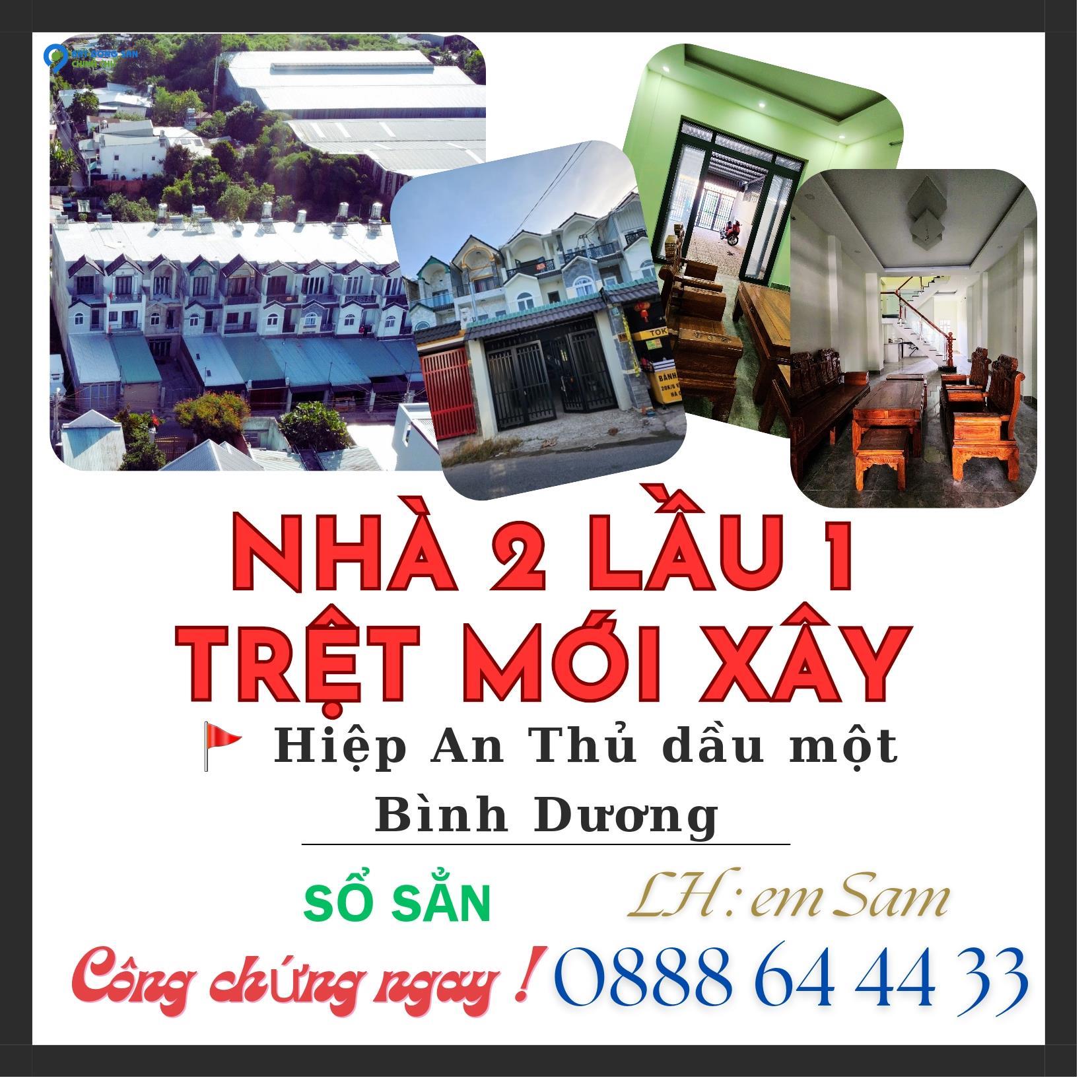 BÁN NHÀ MỚI 2 LẦU 1 TRỆT DX 095 HIỆP AN DIỆN TÍCH SÀN 176M2 KHU ĐÔNG DÂN CƯ Ở HAY KINH DOANH ĐỀU THUẬN LỢI