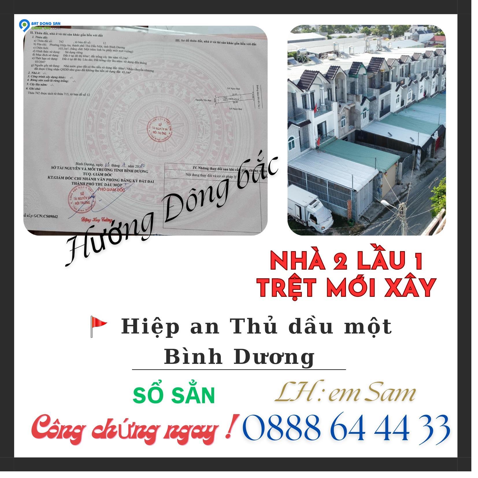 BÁN NHÀ MỚI 2 LẦU 1 TRỆT DX 095 HIỆP AN DIỆN TÍCH SÀN 176M2 KHU ĐÔNG DÂN CƯ Ở HAY KINH DOANH ĐỀU THUẬN LỢI