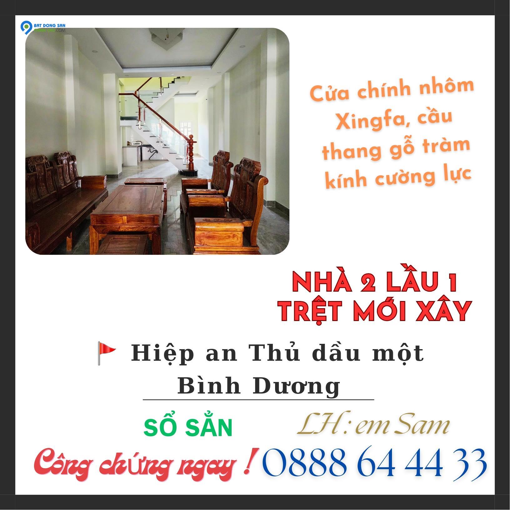 BÁN NHÀ MỚI 2 LẦU 1 TRỆT DX 095 HIỆP AN DIỆN TÍCH SÀN 176M2 KHU ĐÔNG DÂN CƯ Ở HAY KINH DOANH ĐỀU THUẬN LỢI