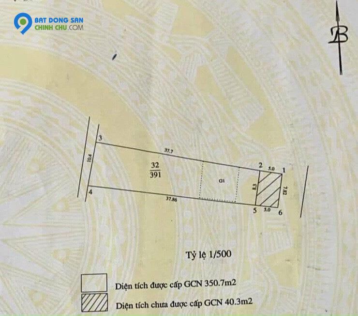 Bán 350m2 đất thổ cư sdcc Cầu Diễn ô tô tránh nở hậu mt 8.3m chỉ 40tr/m2