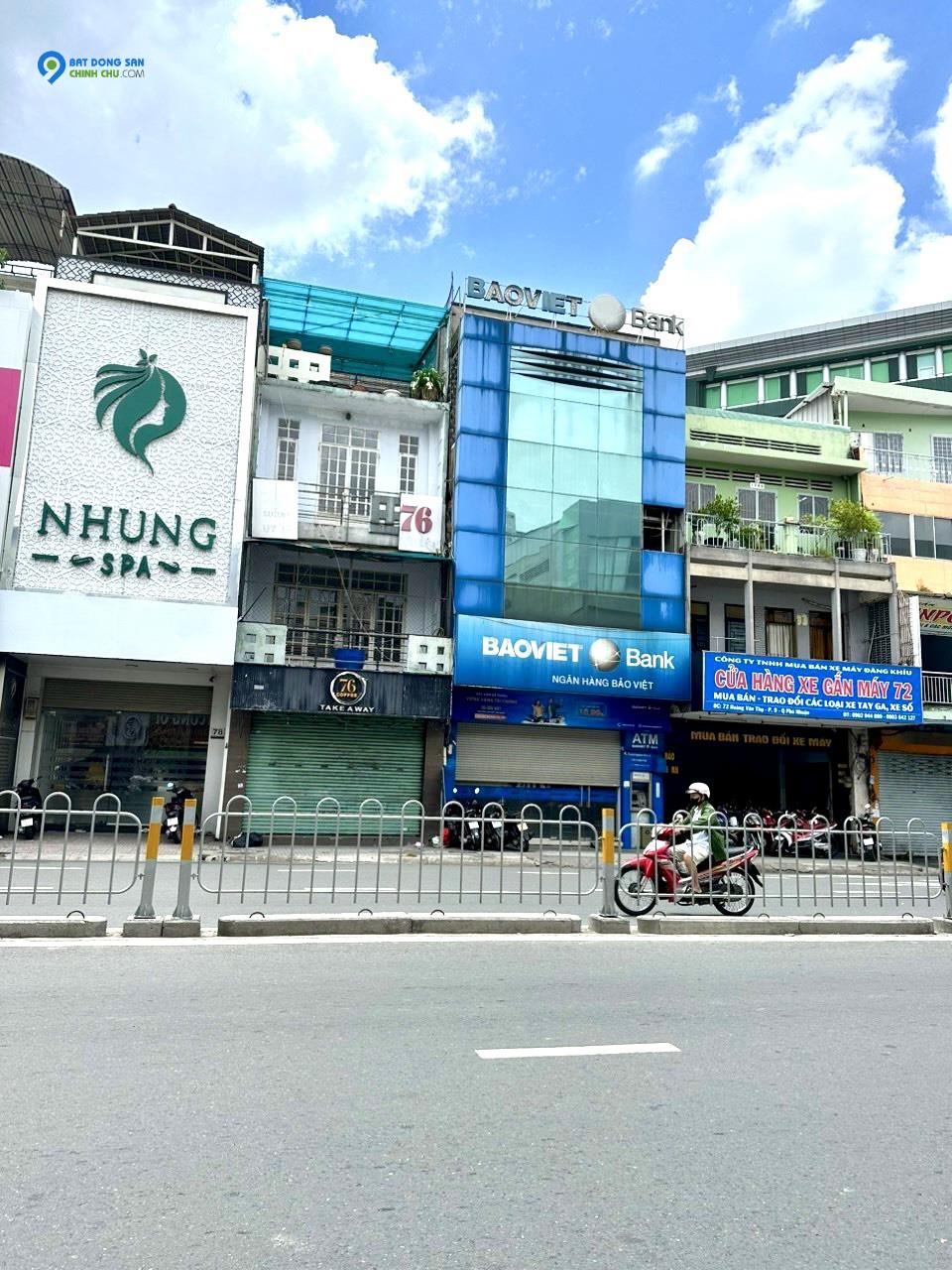 Bán Gấp Nhà Siêu Rẻ MT Hoàng Văn Thụ, Phú Nhuận - DT: 5x23m - KC 4 tầng - HDT 45tr - Giá chỉ 19 tỷ