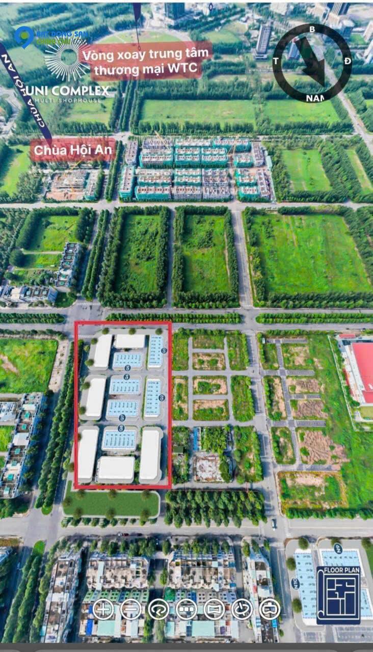 Bán Khách Sạn 1 trện 3 lầu trong dự án UNICIMPLEX TP Mới Bình Dương, Giá 5.6ty