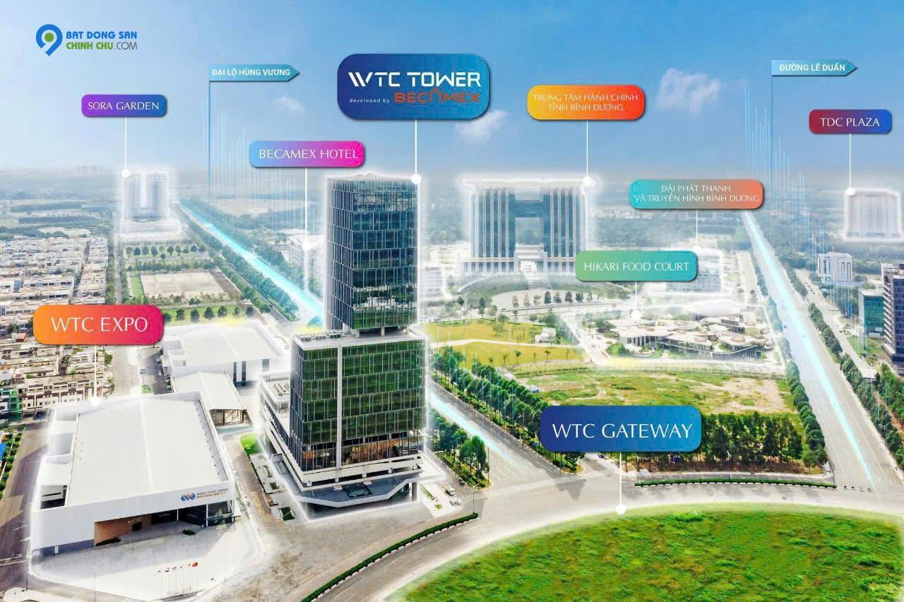 Bán Khách Sạn 1 trện 3 lầu trong dự án UNICIMPLEX TP Mới Bình Dương, Giá 5.6ty