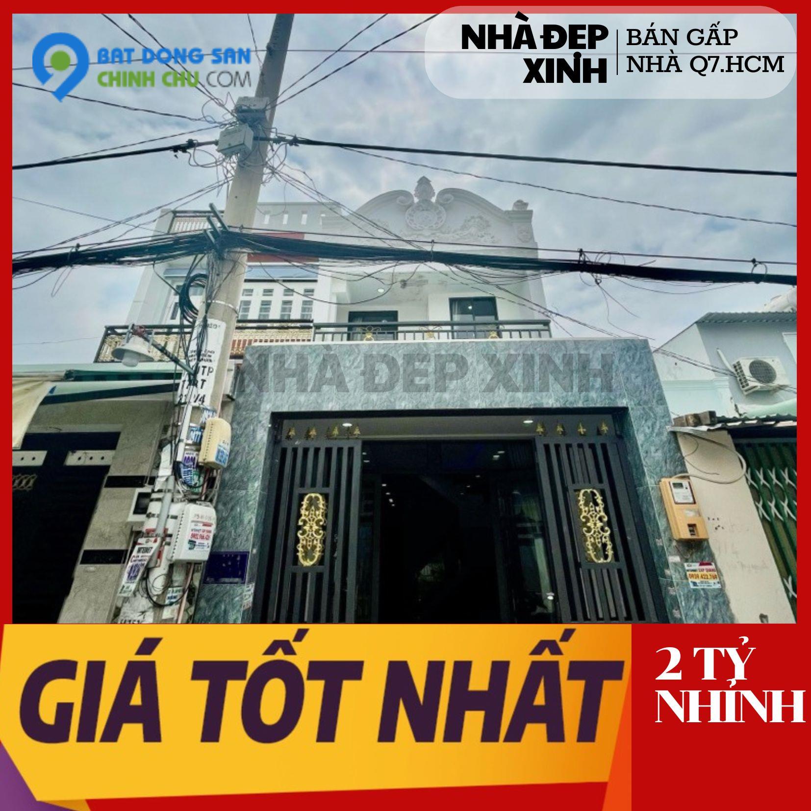 Bán Nhà Quận 7, Huỳnh Tấn Phát, 4 Phòng Ngủ, 50m2 ,Nhỉnh 2 Tỷ