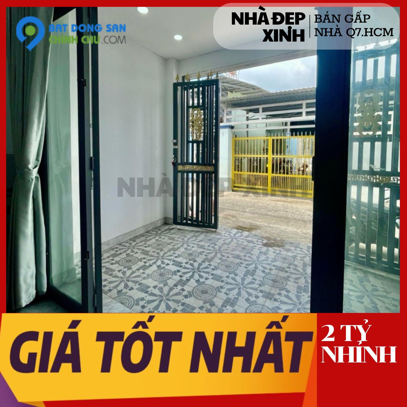 Bán Nhà Quận 7, Huỳnh Tấn Phát, 4 Phòng Ngủ, 50m2 ,Nhỉnh 2 Tỷ