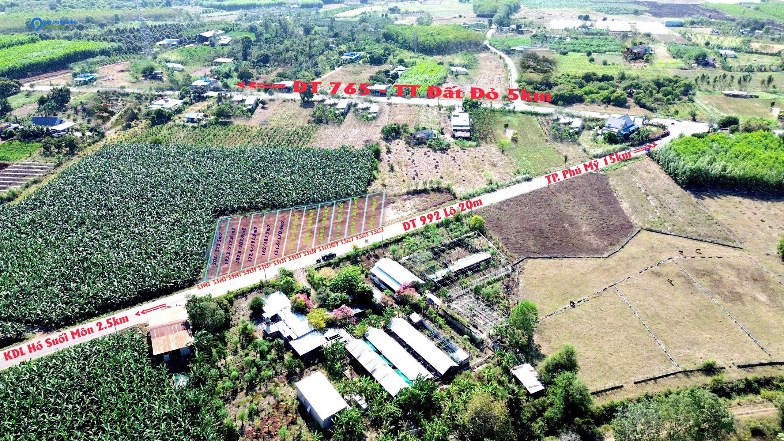 Bán đất 111m2 tại xã Long Tân, huyện Long Đất, bà Rịa-Vũng Tàu chỉ với 330 triệu