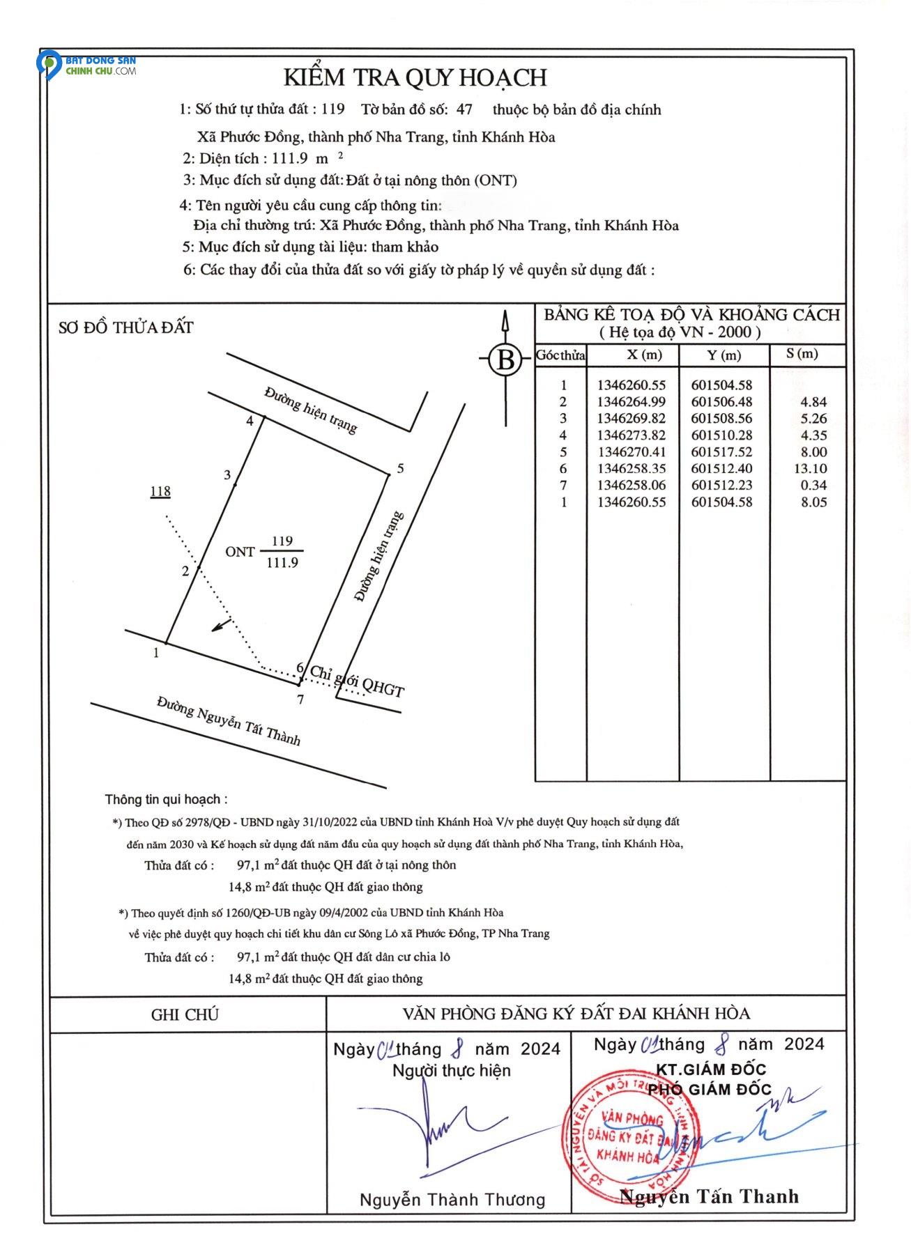 Bán đất Mặt tiền đại lộ nguyễn tất thành, tp nha trang, tỉnh khánh hòa Giá 2,7 tỷ