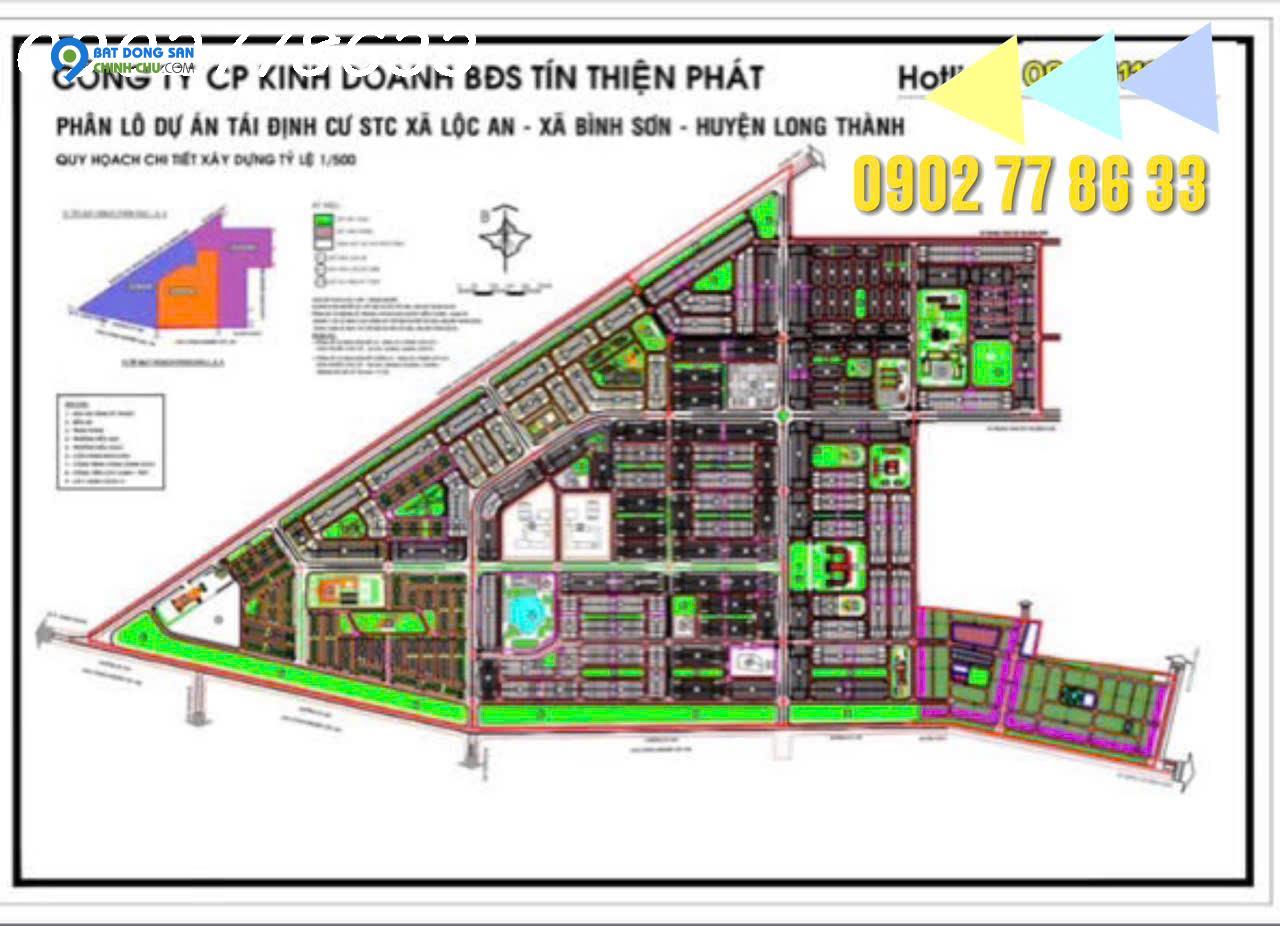 Bán đất TĐC Lộc An sổ riêng thổ cư sân bay quốc tế Long Thành 2,5 tỷ