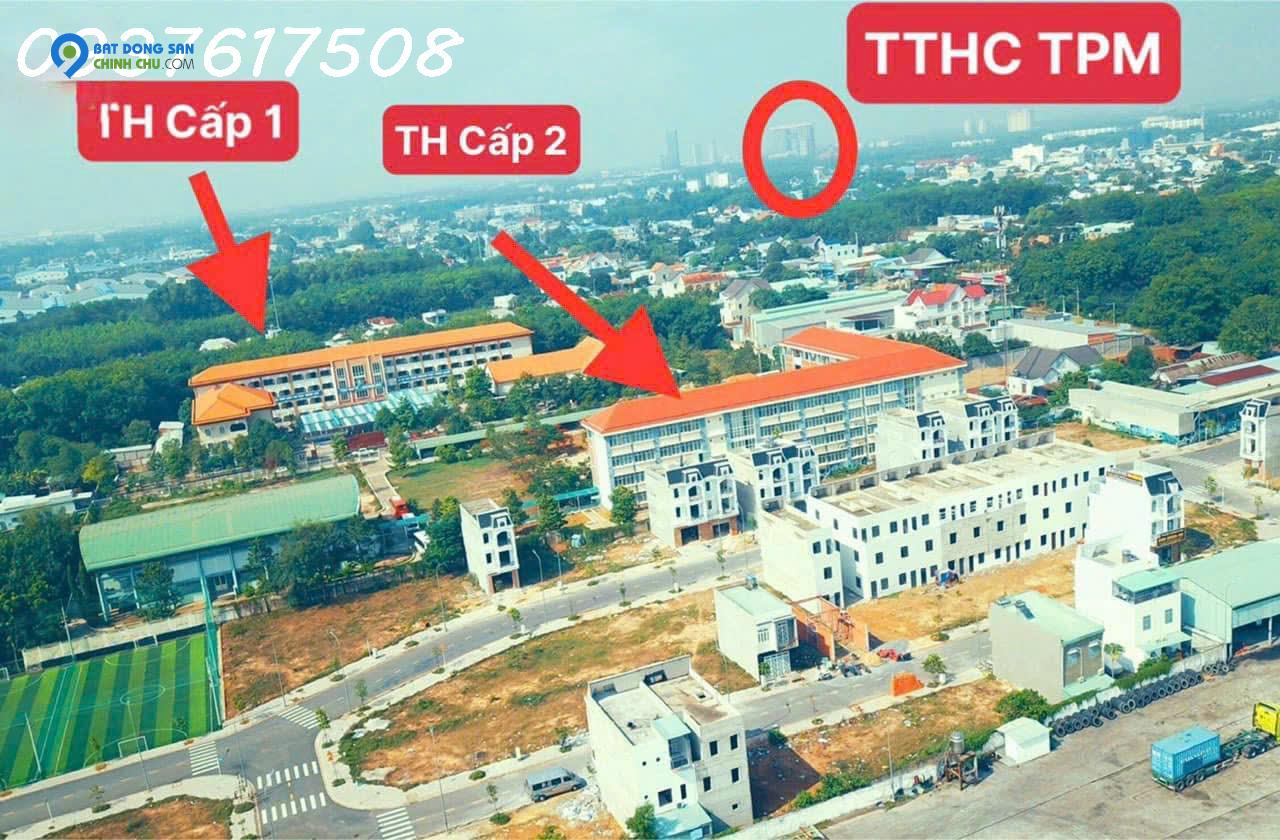 Bán đất gần cổng trường học Phú Chánh, Cách cổng VSIP 2 khoảng 700m