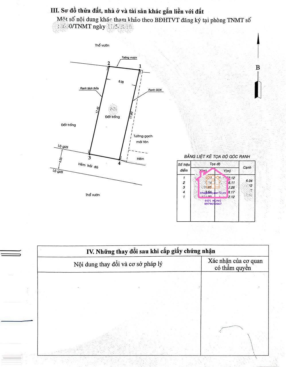 Bán đất giá rẻ Tân Chánh Hiệp Quận 12, Diện tích 6x18.5