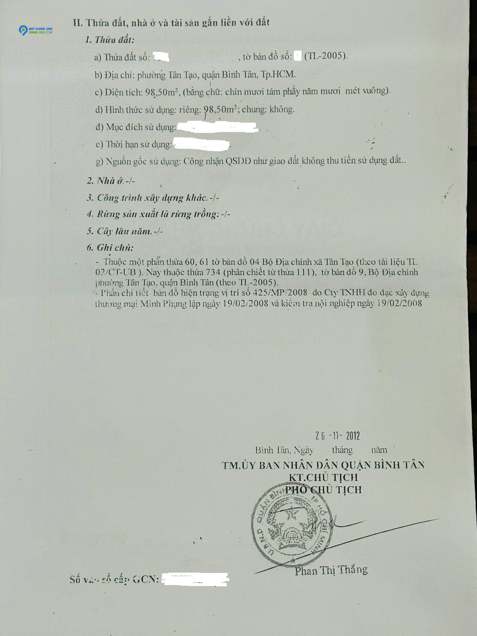 Bán đất hẻm mặt tiền đường sách lược phường Tân Tạo. Q. Bình Tân. lh 0902399788