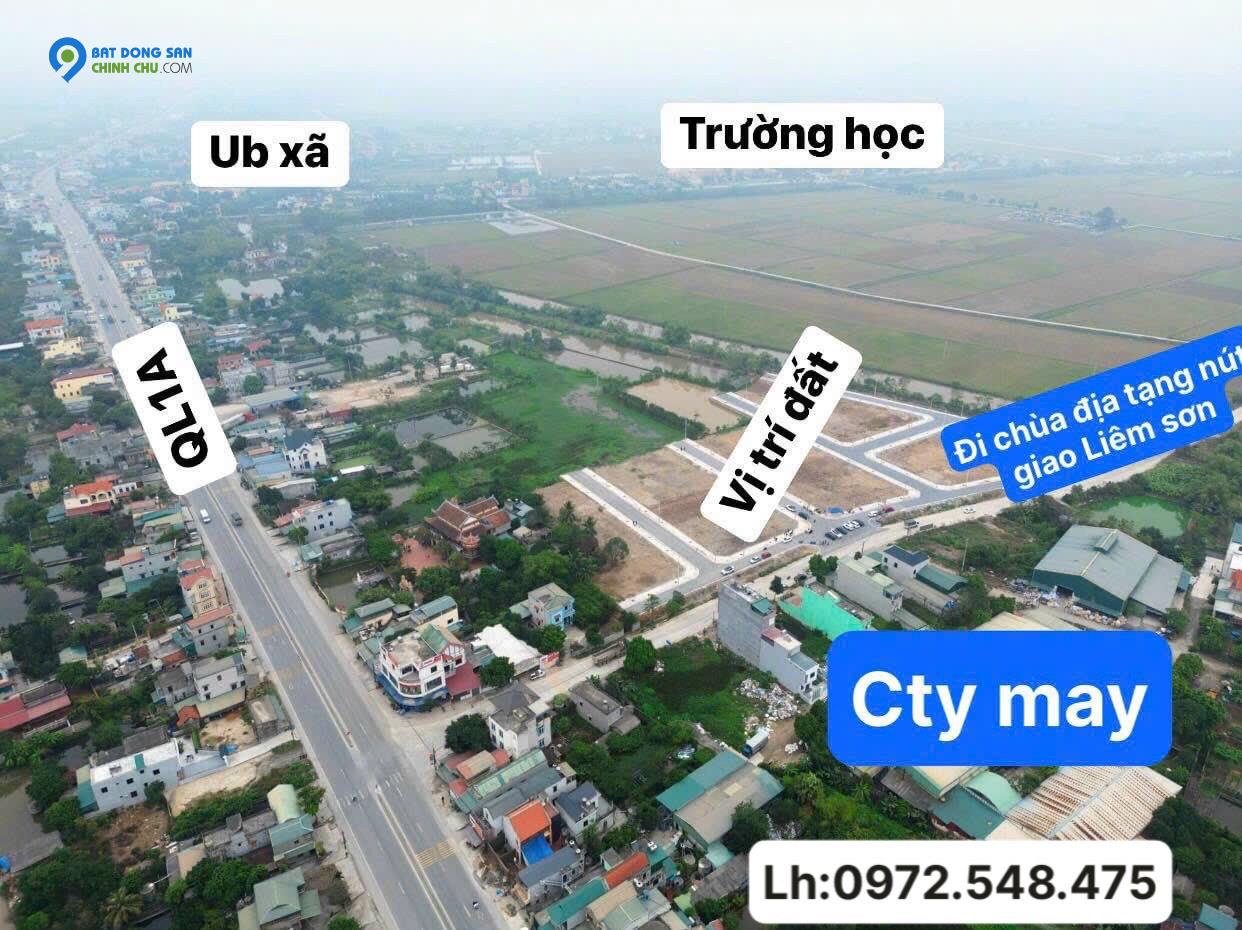 Bán đất kinh doanh xã Thanh Hương-Thanh Liêm cạnh QL1A