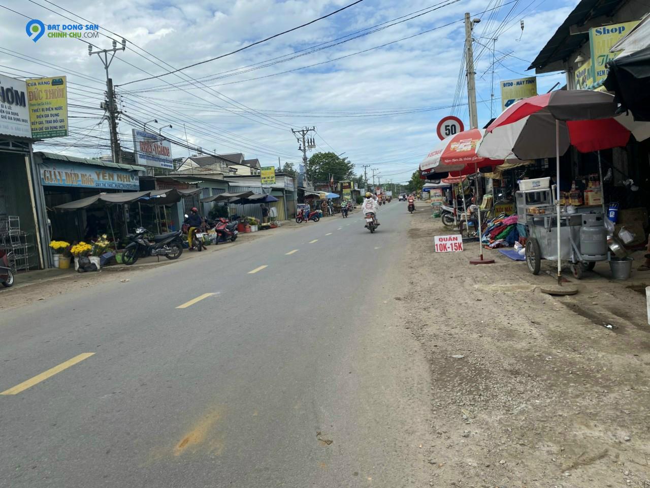 Bán đất ngay đối diện chợ gần TTHC Bàu Bàng Bình Dương.