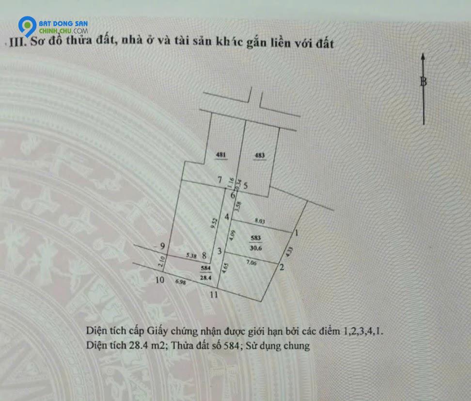 Bán gấp đất thổ cư tại Phú Đô Nam Từ Liêm Hà Nội giá 3,8 tỷ.