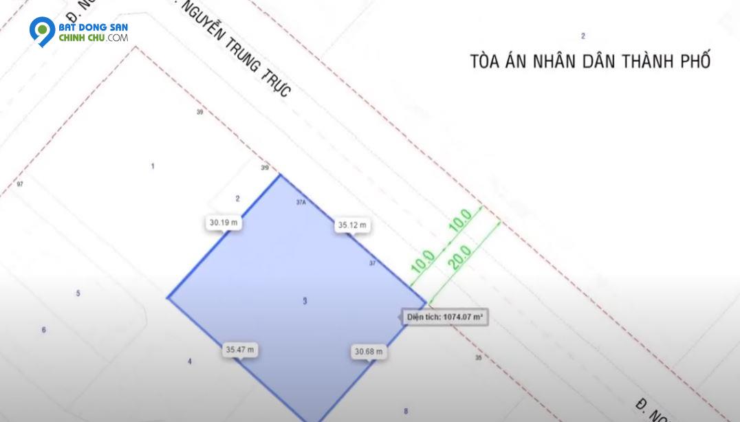 Bán nhà 37 Nguyễn Trung Trực, phường Bến Thành, DT 35x30=1055m2, có GPXD cao tầng