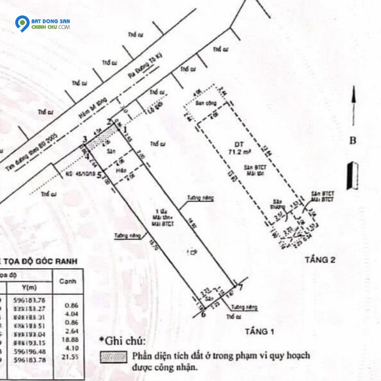 Bán nhà HXH Quận 12 Giá rẻ- 92m2- 2 tầng- 5P.Ngủ.