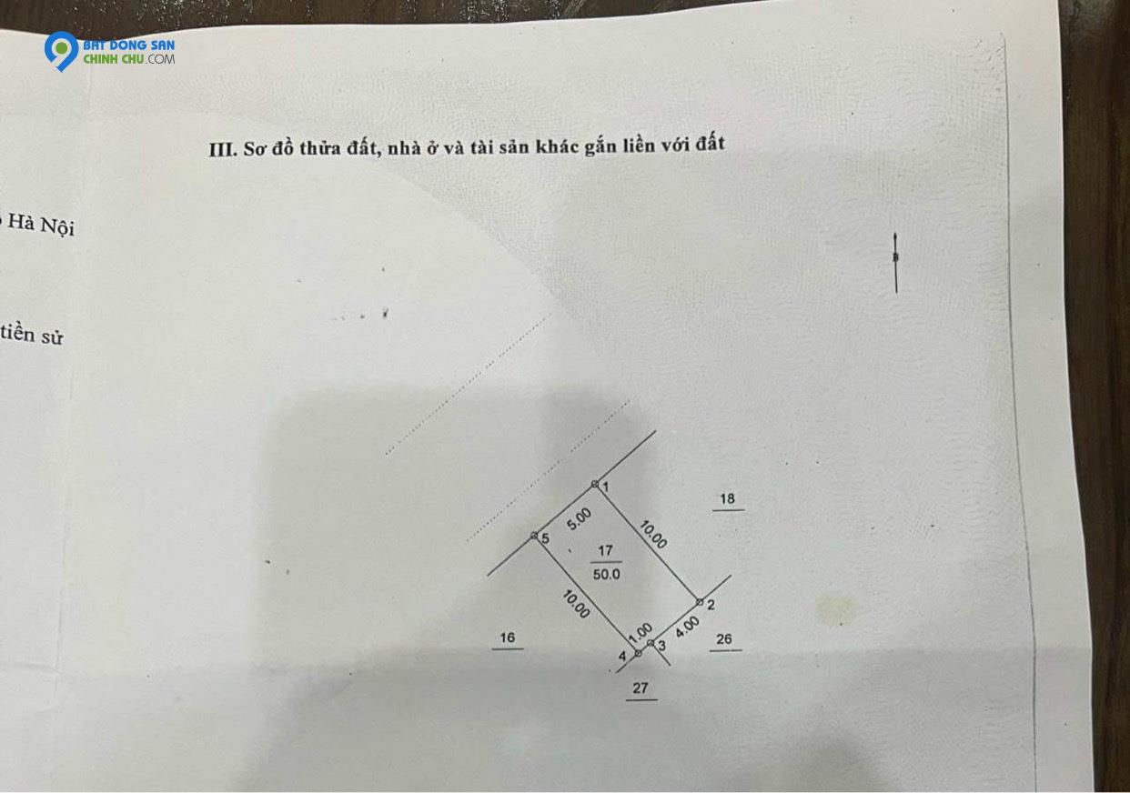 Bán nhà mặt phố Lý Thường Kiệt Hà Đông 50m2 6 tầng mặt tiền 5m giá 10.5 tỷ (Có TL)