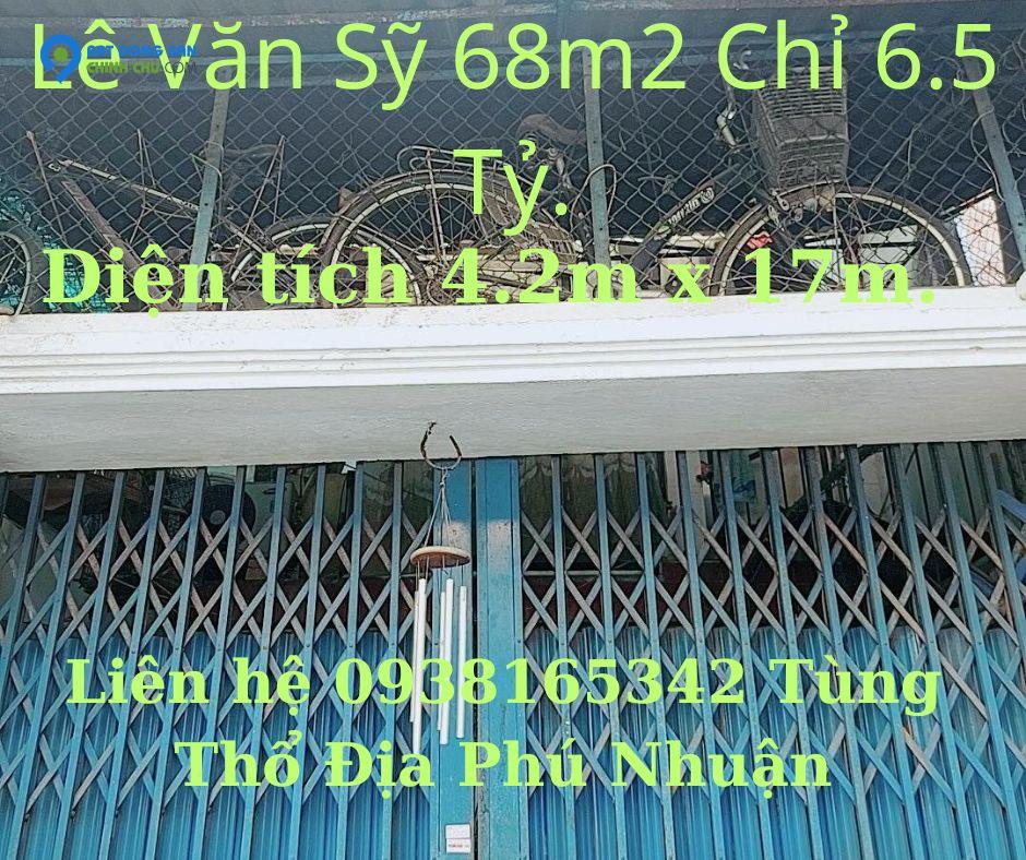 Bán nhà nát Lê Văn Sỹ 68m2 Giá Chỉ 6.5 Tỷ p13 Q.Phú Nhuận.