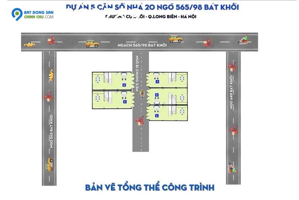 Bán nhà riêng dt  30m2, 5PN, 3WC tại Bát Khối, Long Biên, Hà Nội