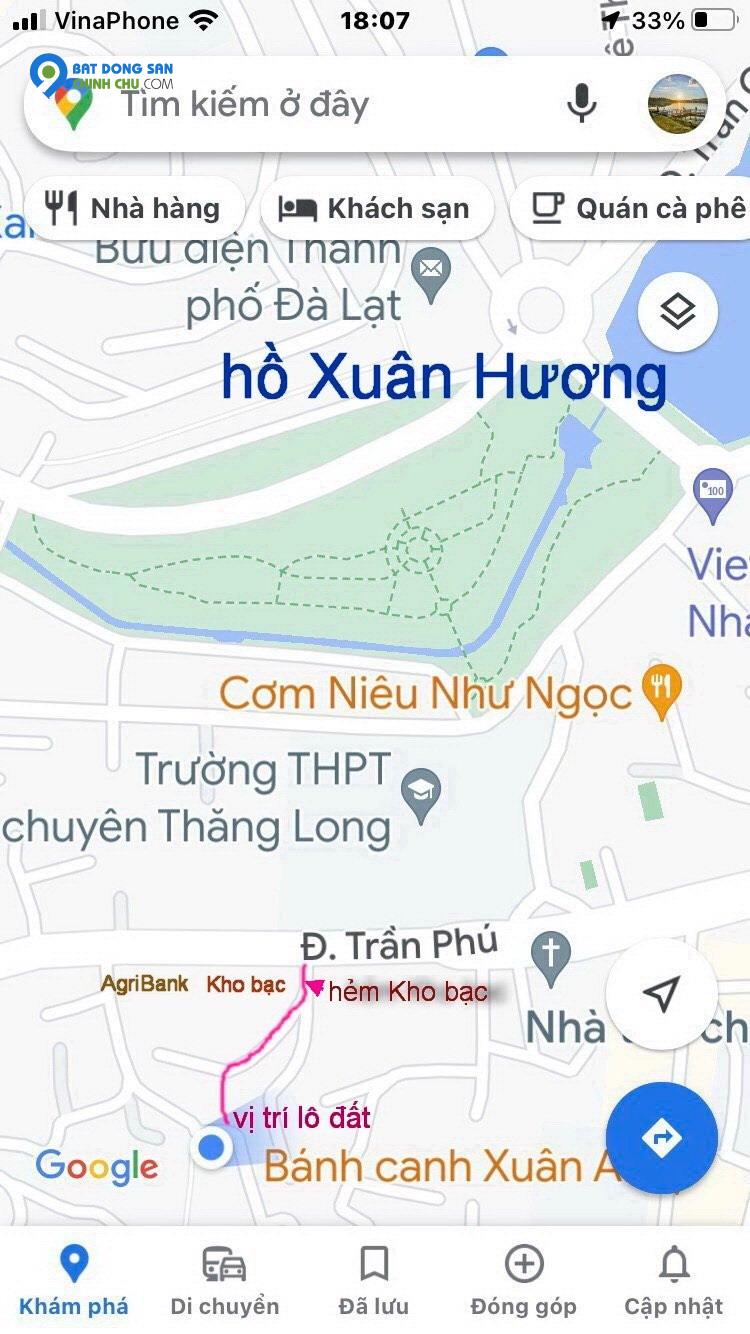 CHÍNH CHỦ CẦN BÁN 2 LÔ ĐẤT PHƯỜNG 3 THÀNH PHỐ ĐÀ LẠT, TỈNH LÂM ĐỒNG