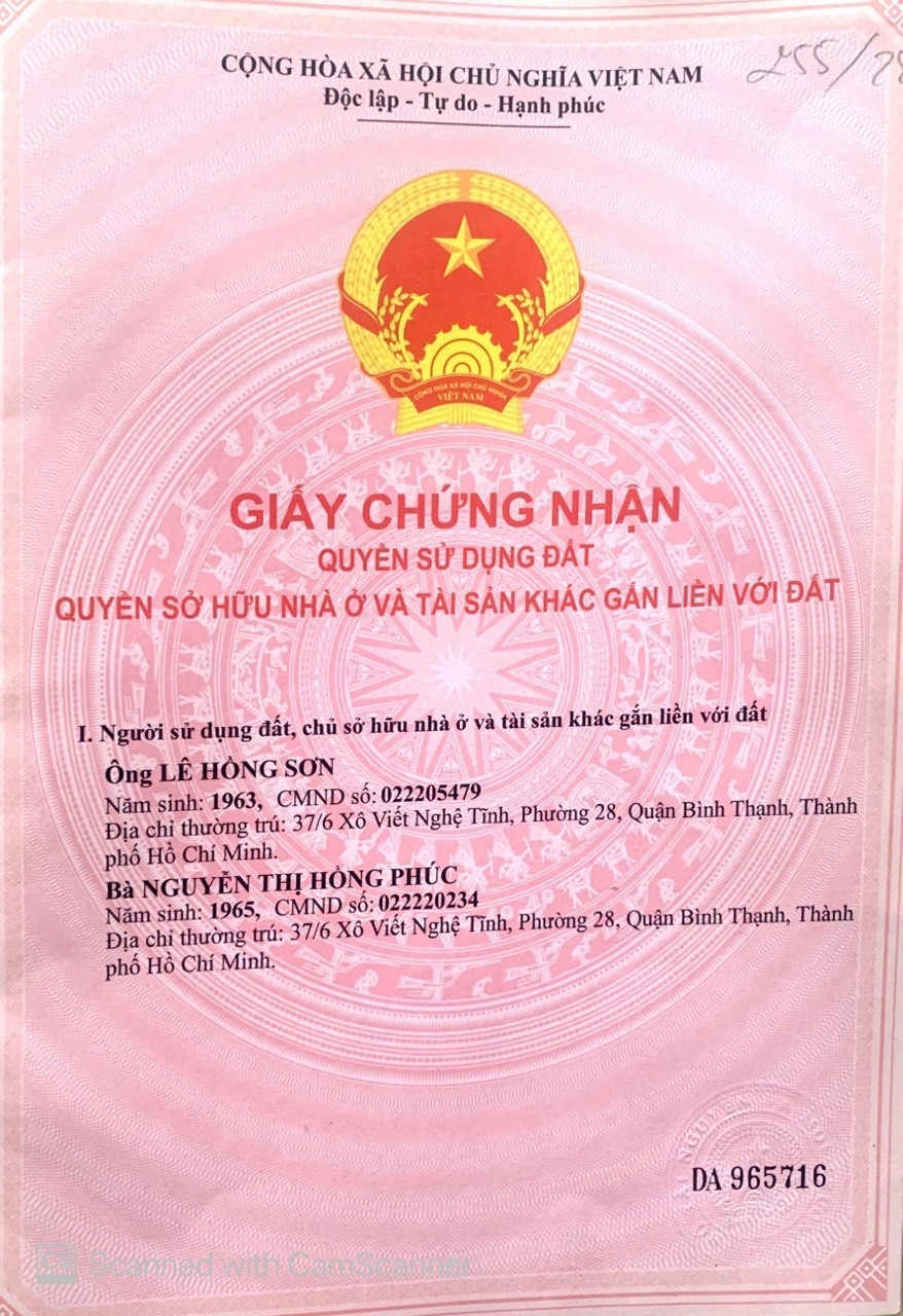 CHÍNH CHỦ CẦN BÁN Căn Nhà Tại Bình Thạnh TPHCM