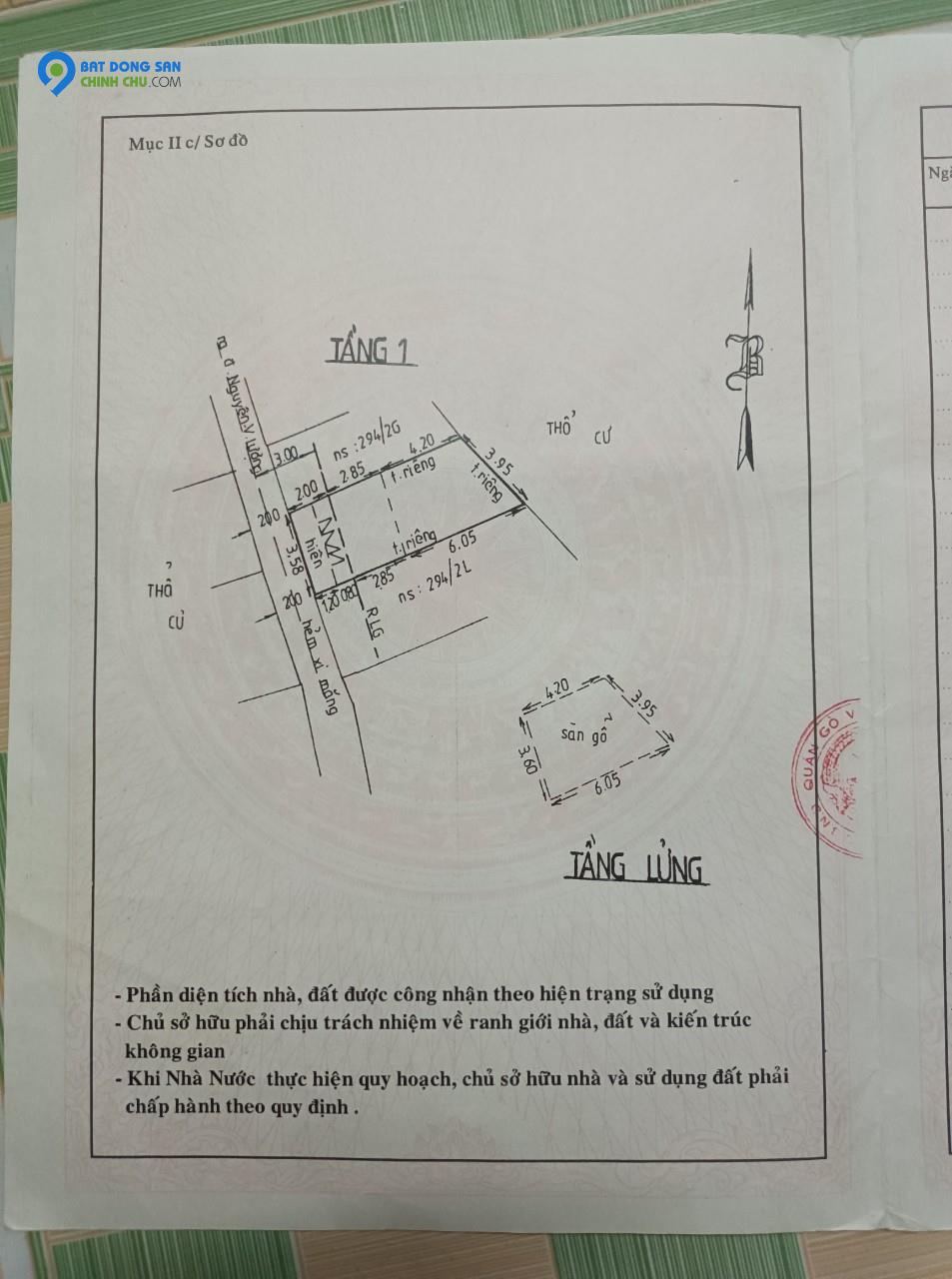 CHÍNH CHỦ CẦN BÁN NHÀ TẠI 350/38/7, ĐƯỜNG NGUYỄN VĂN LƯỢNG, P16,  Q GÒ VẤP 3,5 tỷ
