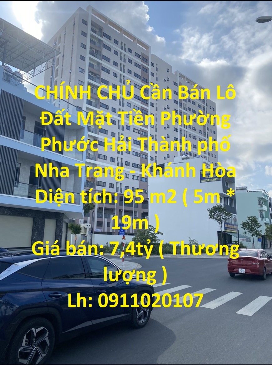 CHÍNH CHỦ Cần Bán Lô Đất Mặt Tiền Phường Phước Hải Thành phố Nha Trang - Khánh Hòa