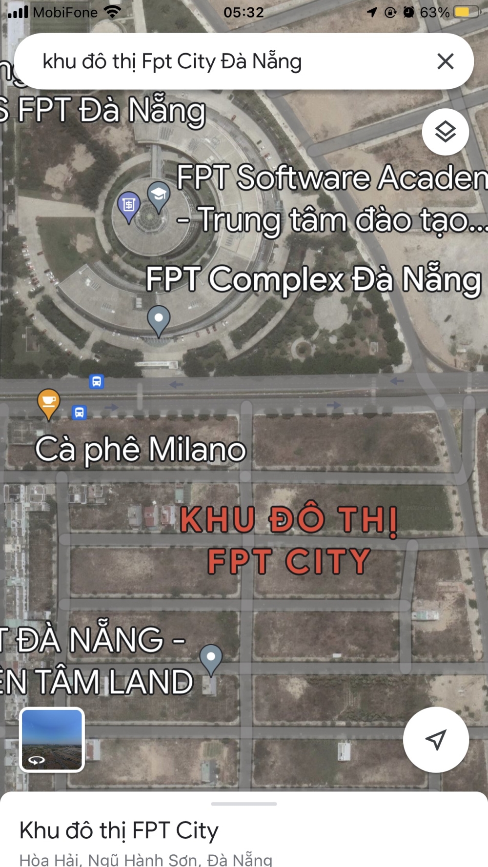 Cần bán lô góc Khu đô thị FPT Đà Nẵng giá sụp hầm