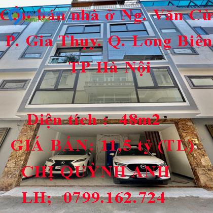 Cần bán nhà ở Ngõ 548 Nguyễn Văn Cừ - Phường Gia Thụy - Quận Long Biên - TP Hà Nội