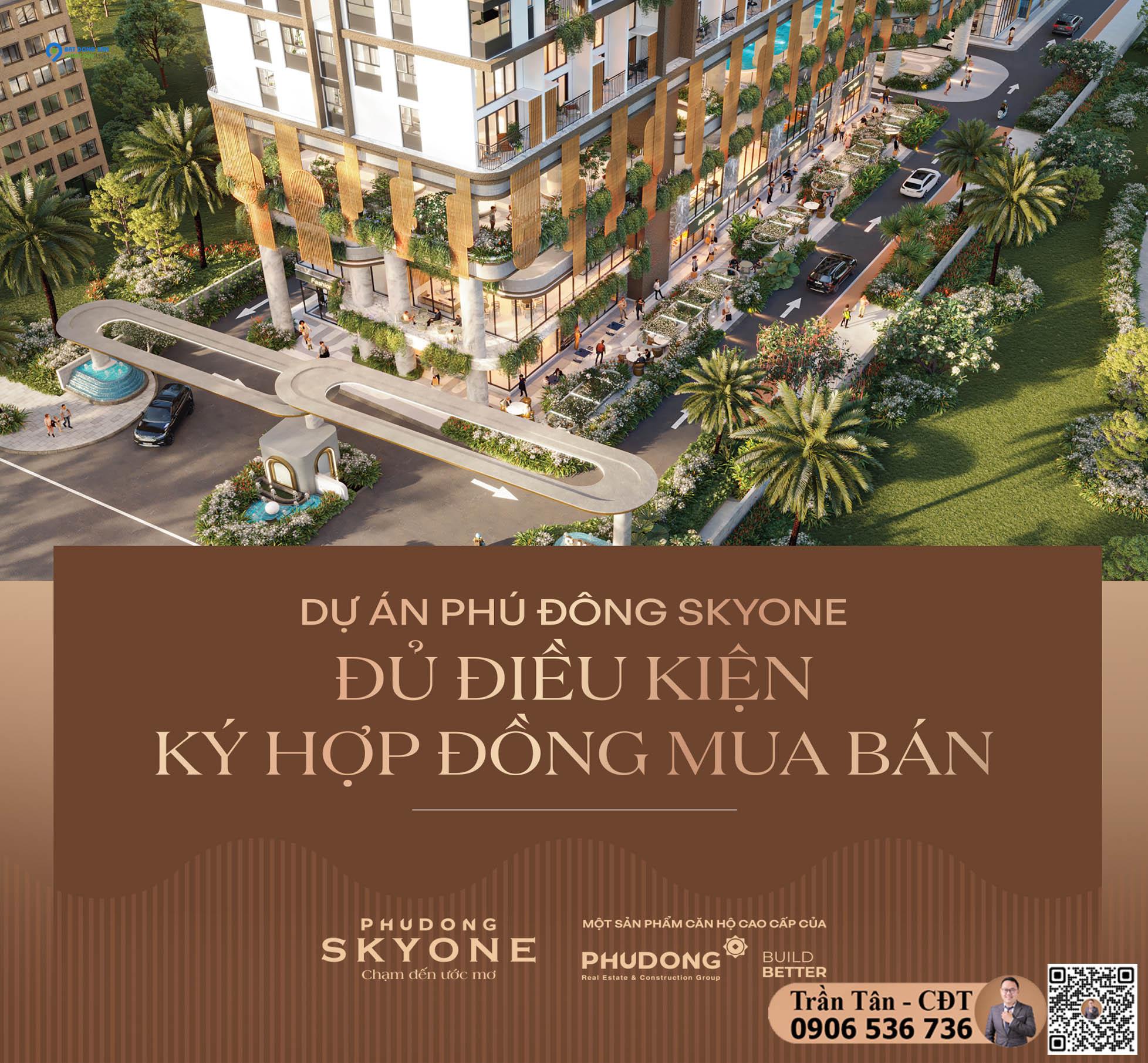 Căn hộ Phú Đông SkyOne – Giá từ 1,9 tỷ/căn – Mặt tiền đường DT743C – ân hạn gốc lãi 24 tháng