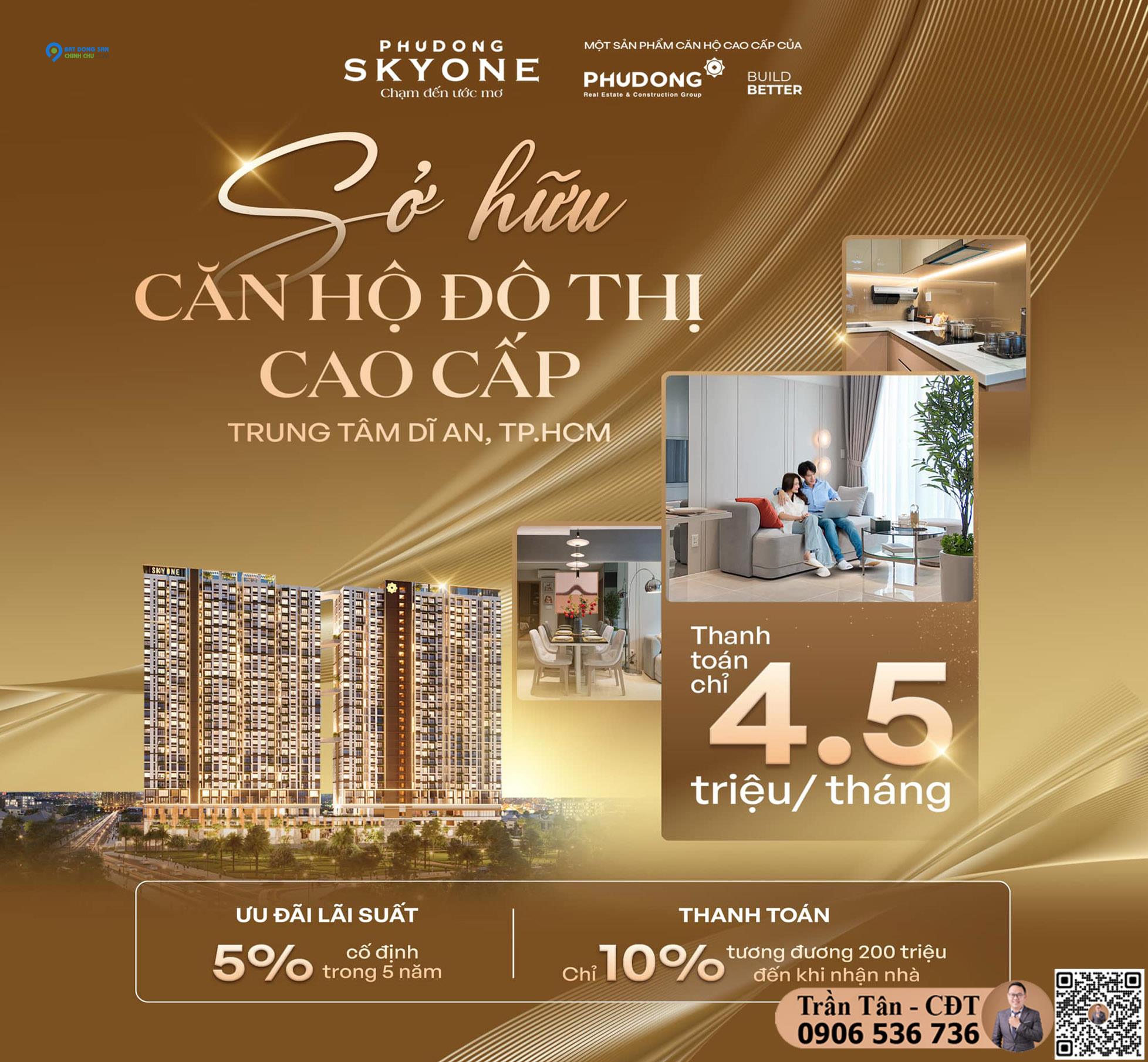 Với Chỉ 200 TRIỆU Sở Hữu SKYONE – Thanh Toán Chỉ 4,5 Triệu/tháng – Cơ Hội An Cư Hiếm Có