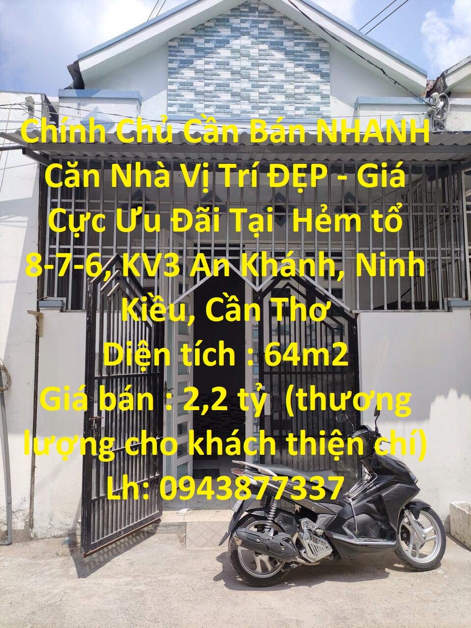 Chính Chủ Cần Bán NHANH Căn Nhà Vị Trí ĐẸP - Giá Cực Ưu Đãi Tại Ninh Kiều , Cần Thơ