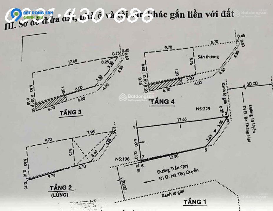 Chính Chủ bán nhà  227 Tạ Uyên 6.8x18m nở hậu 4 lầu, đang cho thuê 100 tr/tháng