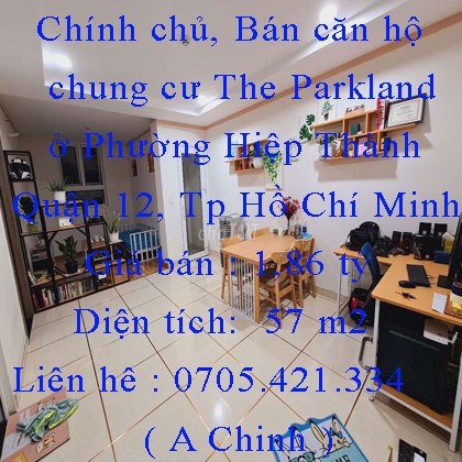 Chính chủ, Bán căn hộ chung cư The Parkland ở Phường Hiệp Thành, Quận 12, Tp Hồ Chí Minh