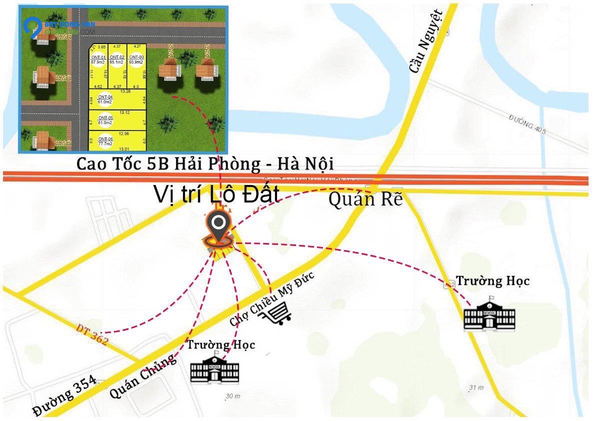 Chính chủ cần bán lô đất giá rẻ nằm trên mặt phố Kim Châm,An Lão,Hải Phòng.