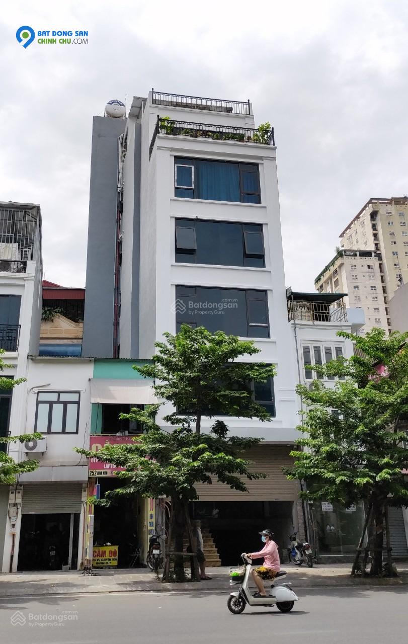 Chính chủ cho thuê nhà mới xây mặt phố Minh Khai làm showroom, văn phòng. DT 120m2 x 4 tầng thông sàn, có hầm.
