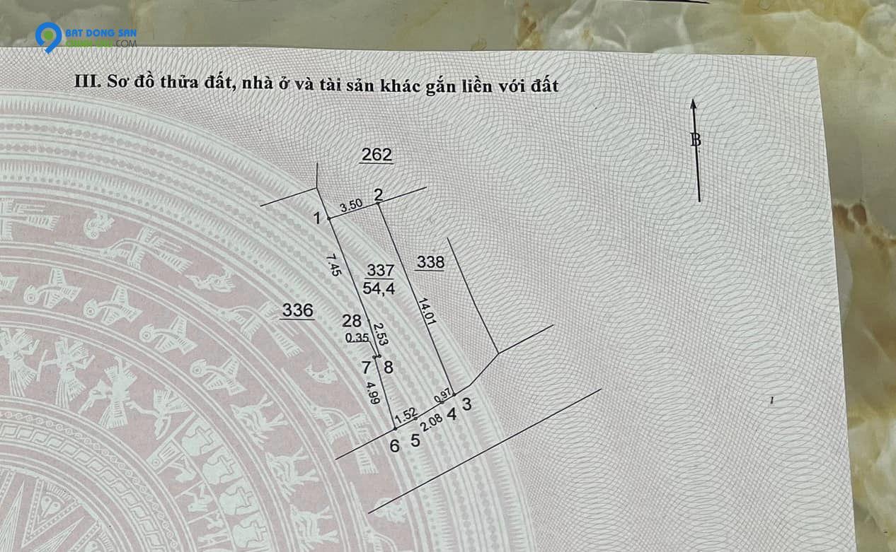 Cực Đẹp – Ô Tô Đỗ cửa gần đại sứ quán Hàn Quốc, Ngõ thông DT: 54,4m giá 9.95 tỷ