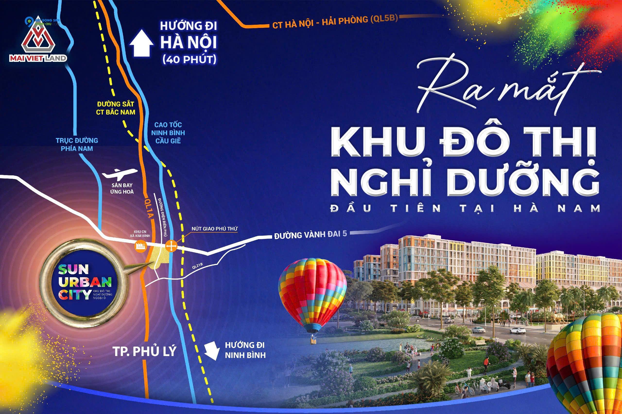 ĐẠI DỰ ÁN THÀNH PHỐ THỜI ĐẠI VÀ ÁNH SÁNG - SUN URBAN CITY HÀ NAM