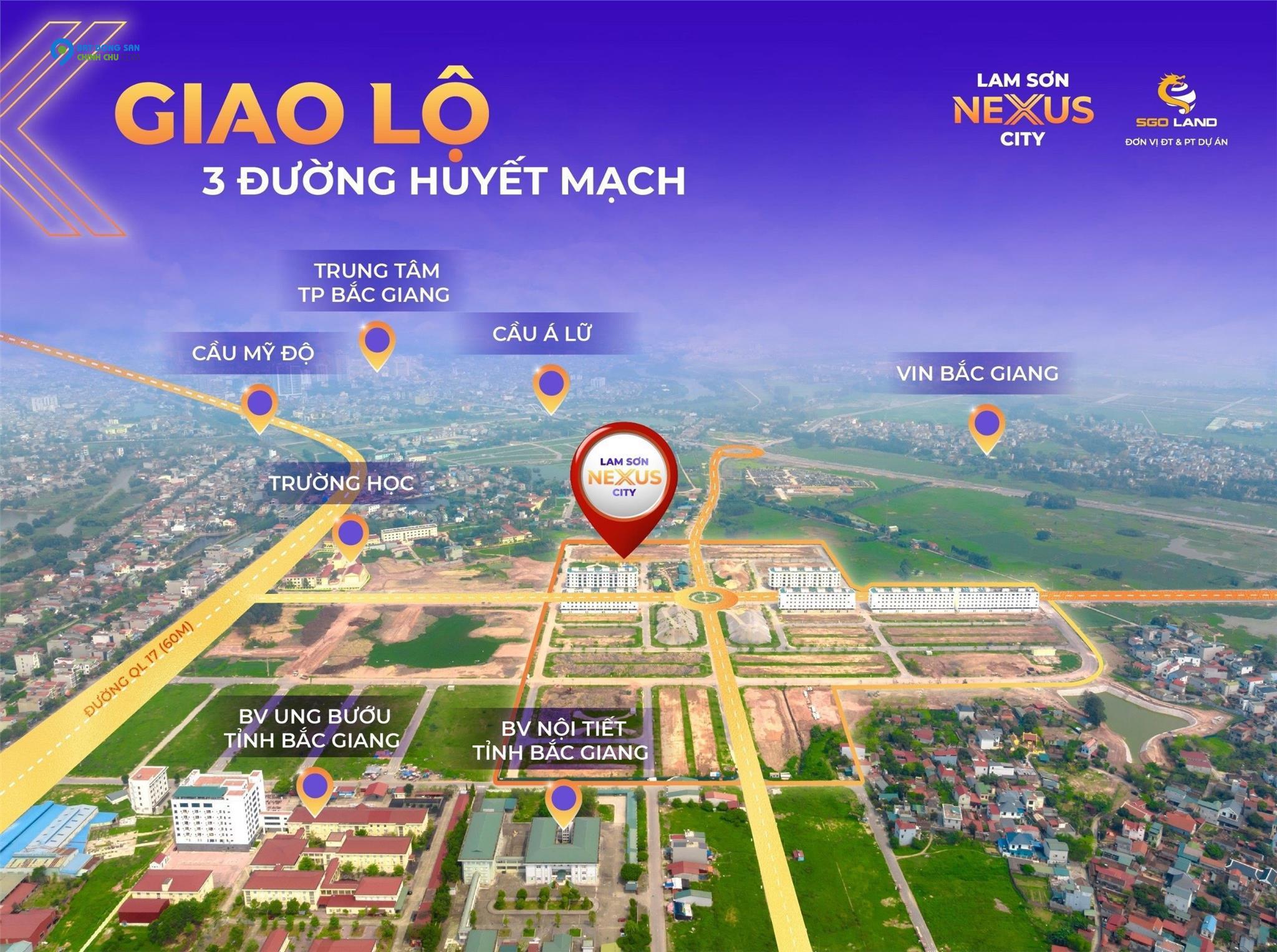 DỰ ÁN LAM SƠN NEXUS CITY - Đất nền trung tâm TP. Bắc Giang