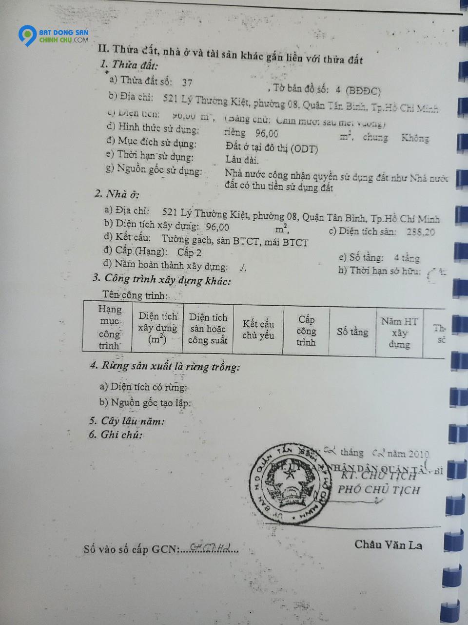 Diện tích lớn khan hiếm ngang 10m Mặt Tiền Lý Thường Kiệt