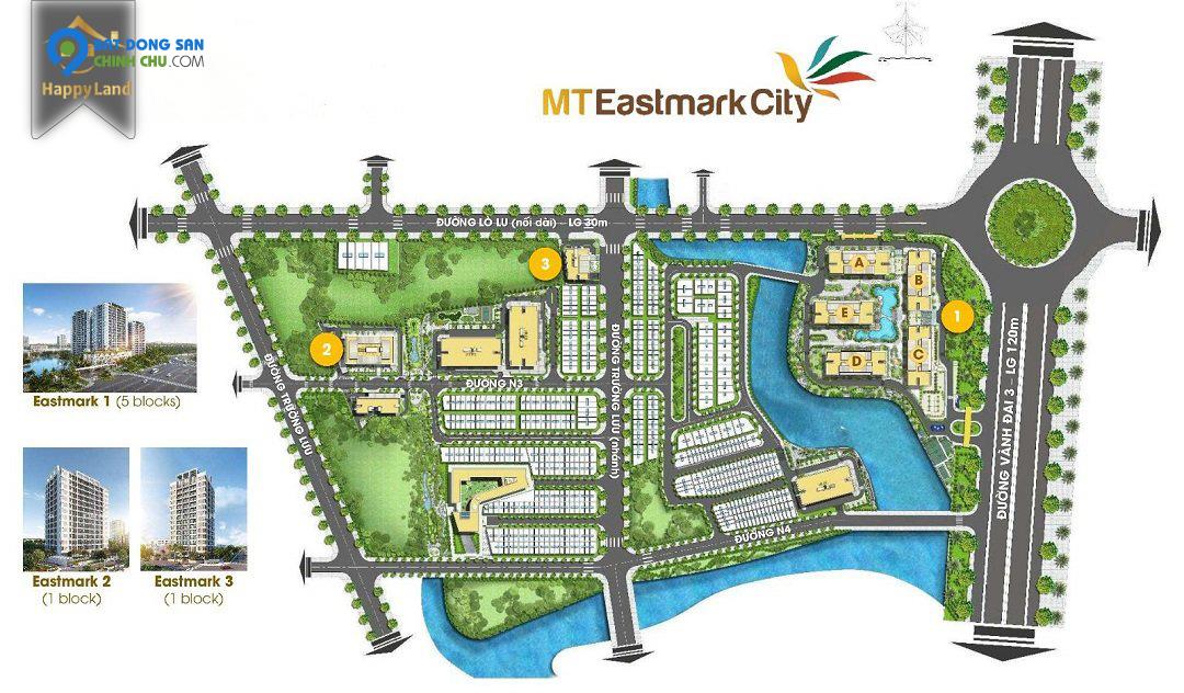 "GIÁ THẬT -  KHÔNG ẢO" - MT EASTMARK CITY CHỈ TỪ 42 TRIỆU/M2, NẰM NGAY T. TÂM TP. THỦ ĐỨC