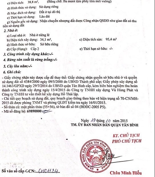 Giá siêu tốt! Bán gấp nhà 3 tầng hẻm Phạm Văn Hai, Tân Bình - 5,6 tỷ bao thương lượng