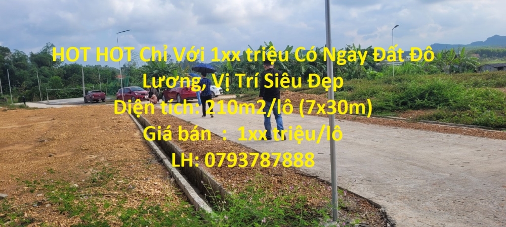 HOT HOT Chỉ Với 1xx triệu Có Ngay Đất Đô Lương, Vị Trí Siêu Đẹp